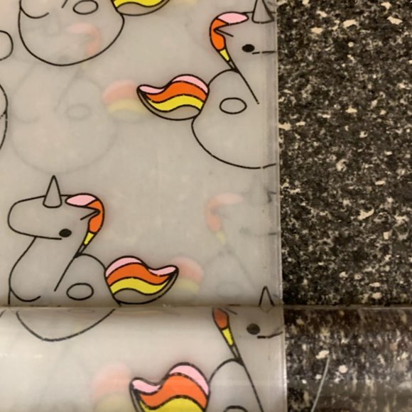 Cute Cosmetic Pouch with Unicorns - Picture 3 of 3